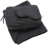 Sofia Cashmere Women's 100% Cashmere Cozy Cashmere Travel Set, Charcoal, One Size