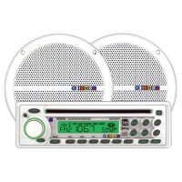 Dual MXCP55 200 Watt Marine CD MP3 iPod Receiver w/6.5 Boat Speakers