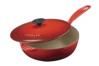 Le Creuset Enameled Cast-Iron 2-1/4-Quart Saucier Pan, Cherry