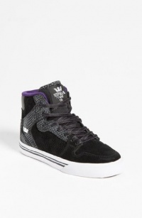 Supra - Kids Vaider High Top Shoes, Size: 3 M US Little Kid, Color: Black / Grey-White