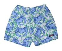 Vineyard Vines Mens Chappy Swim Trunks Crab & Flowers Wasabi