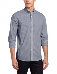 Victorinox Men's Fribourg Stretch Poplin Stripe Shirt