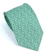 Vineyard Vines Whale Golf Club Green Tie