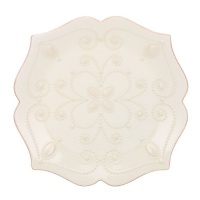 Lenox French Perle Assorted Plates, 7.5-Inch, White, Set of 4