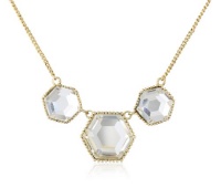 Betsey Johnson Iconic Summer Metallics Crystal Necklace, 19