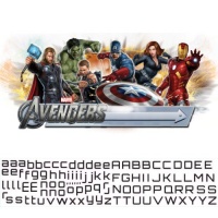 RoomMates RMK1770GM Avengers Peel and Stick Giant Headboard with Personalization