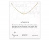 Dogeared Whispers Cross 18 Necklace - Gold Dipped