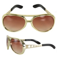 Signature Elvis Sunglasses- Gold