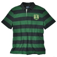 Polo Ralph Lauren Custom-fit Short Sleeved Striped Rugby (Large)