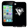 Tribeca FVA3733 Varsity Silicone Jacket for iPod Touch 4G - Pittsburgh Penguins - Black