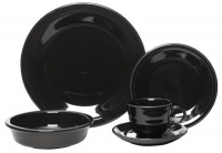 Fiesta 5-Piece Place Setting, Black