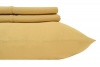 Royal's Solid Gold 300-Thread-Count 2pc / Pair King Size 20 x 40 Pillowcases 100-Percent Egyptian Cotton, Sateen, Pillow Cases