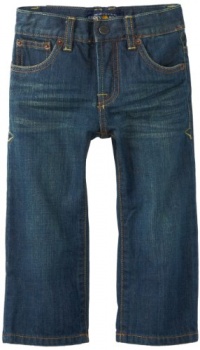 Lucky Brand Boys 2-7 Sherman Billy Straight Fit Jean, Blue/Black Tint, 4T