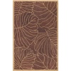 Surya Studio 2-Feet by 3-Feet Hand Tufted Rug, Brown