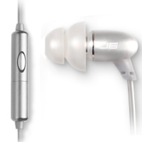 JLAB J6M-SLV-FOIL JBuds High Fidelity Ergonomic Earbuds Style Headphones with Mic, Titanium Silver