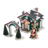 Department 56 Originial Snow Village 2012 Annual Gift Set, A Visit with Santa Lit House, 5-1/29-Inch