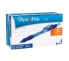 Paper Mate Profile Retractable Ballpoint Pens, 12 Blue Ink Pens (89466)