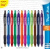 Paper Mate Profile Retractable 1.4mm Point Ballpoint Pens, 12 Colored Ink Pens (1788863)