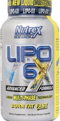 Nutrex research, Lipo-6x,  Liquid Multi-Phase, 240 Multi-Phase Capsules