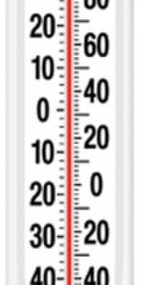 Springfield 90111 Large 15 inch Big and Bold Vertical Thermometer F and C Scales