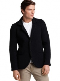 Vince Mens Black Cardigan Sweater XX-Large Wool Tweed Heavy