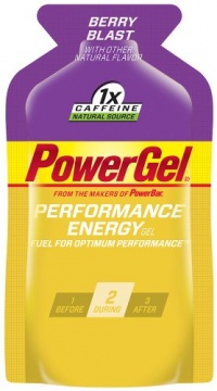 PowerBar PowerGel, Berry Blast, 1x Caffeine, 1.44-Ounce Packets  (Pack of 24)