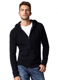 Vince Mens Wool Cardigan Sweater XX-Large With Cashmere Hood