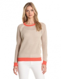 Two by Vince Camuto Women's Two Toned Sweater, Buff, Medium