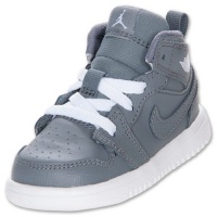 Jordan Kids 1 Mid Flex (Td) Cool Grey/White 554727-003 (10 Toddler M, Cool Grey/White)