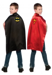 Child Batman and Superman Reversible Cape