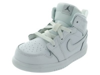 Nike Infants's NIKE JORDAN 1 MID FLEX (TD) BASKETBALLL SHOES 7.5 Infants US (WHITE/WHITE/COOL GREY)