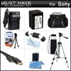 Must Have Accessory Kit For Sony HDR-XR260V, HDR-TD20V, HDR-CX190, HDR-CX210 High Definition Handycam Camcorder Includes Replacement (2300Mah) NP-FV70 Battery + Ac / DC Charger + Deluxe Case + Tripod + Mini HDMI Cable + USB 2.0 SD Reader + Much More