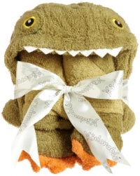 Kidorable Dinosaur Infant Towel, Army Green