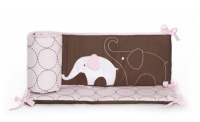 Carter's All Around Bumper, Pink Elephant