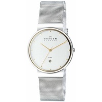 Skagen Men's 355LGSC Two-Tone Mesh Band Watch