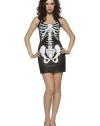 Rasta Imposta Skeleton Bones Tank Dress Sexy Adult Halloween Costume