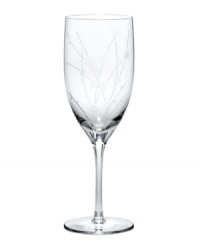 Delicate floral springs and beaded texture grace this crystal beverage glass (shown left), a pattern made especially for your Bellina china.