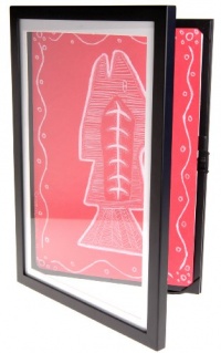 Dynamic Frames Lil Davinci Art Display Cabinet 12 x 18/Frame Black