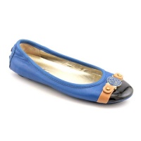 Marc Fisher Cuttie 3 Ballet Flats Shoes Blue Womens New/Display