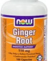 NOW Foods Ginger Root, 100 Capsules / 550mg