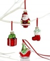 Martha Stewart Collection Christmas Ornaments, Box of 4 Traditional