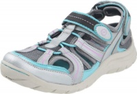 Stride Rite Kid's Bridgette Washable Sandal (Toddler/Little Kid),Silver/Blue/Petunia,2.5 W US Little Kid