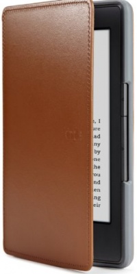 Amazon Kindle Leather Cover, Saddle Tan (does not fit Kindle Paperwhite, Touch, or Keyboard)