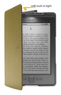 Amazon Kindle Lighted Leather Cover, Olive Green (does not fit Kindle Paperwhite, Touch, or Keyboard)