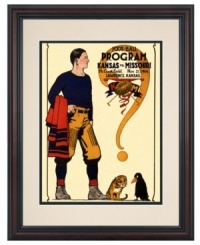 Get nostalgic about your alma mater with a framed and vibrantly restored copy of the 1914 Kansas-Missouri football program. The Tigers took it, defeating the Jayhawks 10-7 on McCook Field.