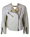 3.1 Phillip Lim Womens Fur/Leather Motorcycle Jacket