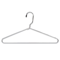 Safco Products - Safco - Chrome Hangers, 12/Pack - Sold As 1 Pack - Heavy-duty hangers. - Handle heavy coats, bulky sweaters, rain gear, and more. -