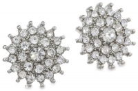 Betsey Johnson Iconic Stone Crystal Flower Stud Earrings