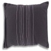 Vera Wang Ribbon Stripe Decorative Pillow, Mocha, 12 x 16