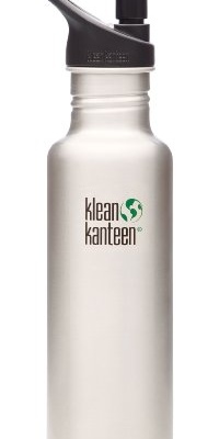 Klean Kanteen 27 oz Stainless Steel Water Bottle (Sport Cap 2.0) - Brushed Stainless